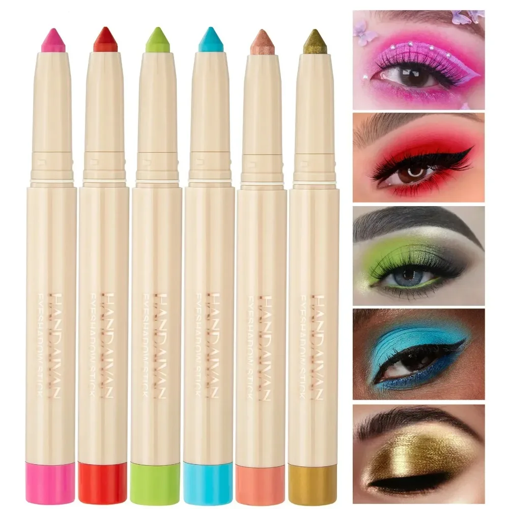 Delineador de Ojos de 22 colores, lápiz de pigmento, delineador de ojos, herramienta de maquillaje de cosméticos para mujer, combinación de línea de sombra de ojos a prueba de agua, Color marrón