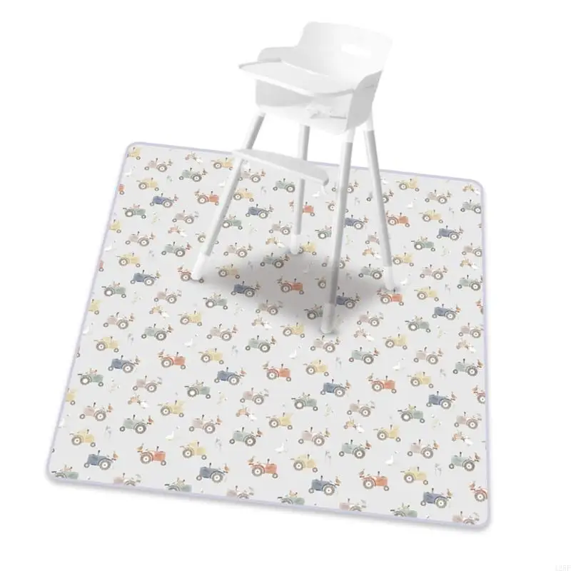 سجادة أرضية مقاومة للماء صديقة للأطفال للكراسي العالية لتناول الطعام في الهواء الطلق 425F #3