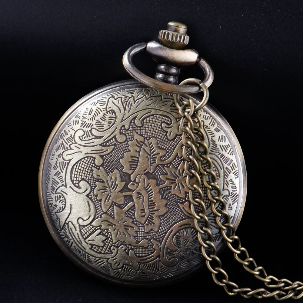 البرونزية خمر الخفافيش ساعة جيب كوارتز عالية الجودة للجنسين قلادة توقيت قلادة الرجال والنساء ساعة جيب Renoj CF1379