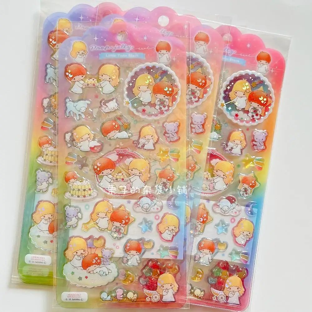سانريو ليتل توين ستارز الحلو حلم ستار بريق ثلاثية الأبعاد ملصق اليدوية ملصق اللعب جراب هاتف لوح التزلج DIY الديكور الإبداعي #1