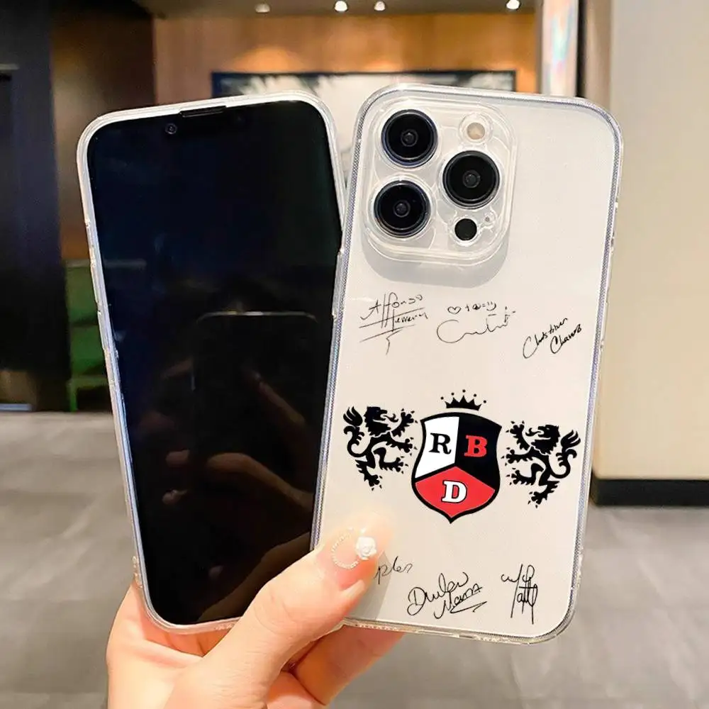 1 funda de teléfono R-RBD R-Rebeld transparente para IPhone 17 16 15 14 13 12 11 PRO MAX PLUS Mini funda suave y agradable para la piel