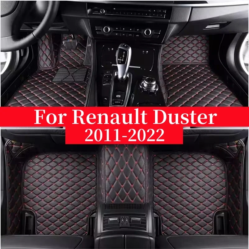 

Автомобильные коврики для Renault Duster 2011 2012 2013 2014 2015 2016-2022, кожаные подушечки для ног, автомобильный ковер, чехол