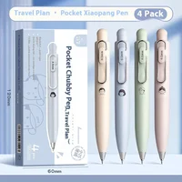 Kawaii Pocket Cute Gel Pen Portable Mini Fat Ballpoint Pen 0.5mm CS Tip Quick-dry Smooth Writing Student Office Stationery