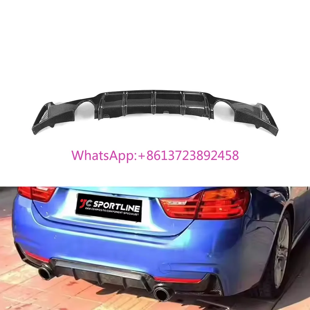 

Carbon Fiber Car Rear Bumper Lip Diffuser for BMW 4 Series F32 F33 F36 M Sport Gran Coupe Sedan Convertible 2014 - 2018