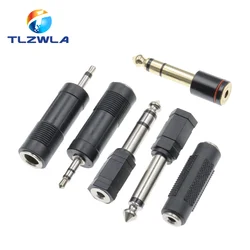 3.5MM Female Socket Turn 6.35MM Plug Mono Channel/Stereo 6.35MM Female Socket To 3.5MM Audio Plug Headphone Microphone Connector