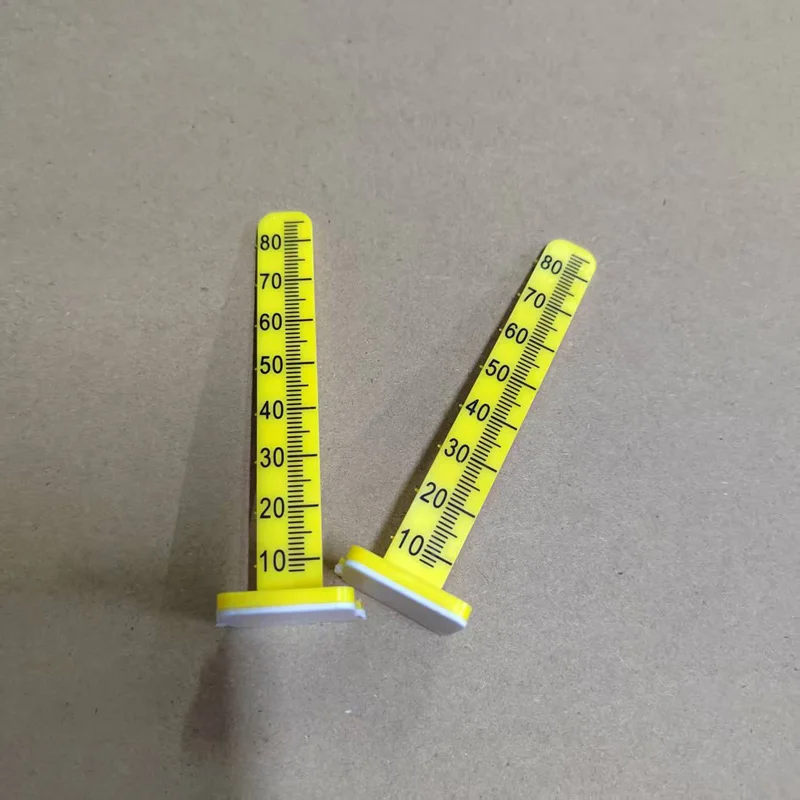 50pcs 80mm Yellow Floor Leveling Markers Stick-on Screed Pins for Epoxy