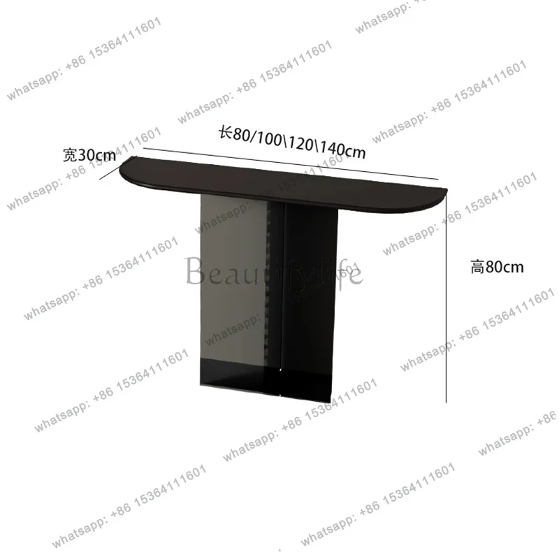 FGModern Minimalist Console Table Aesthetic Elegant Luxury Glam Entryways Table Unique Design Meubles Design Home Furniture