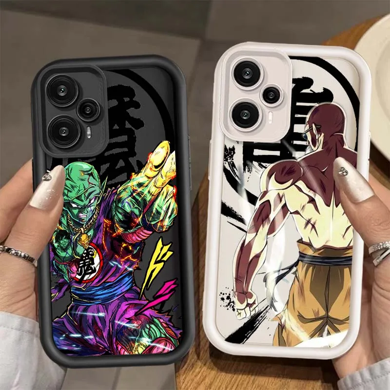 

Art D-Dragon Ball Cool Saiyan For Xiaomi Poco X6 X5 X4 X3 F6 F5 F4 GT M6 M5 Pro Plus 5G Eye Ladder Phone Case Cover