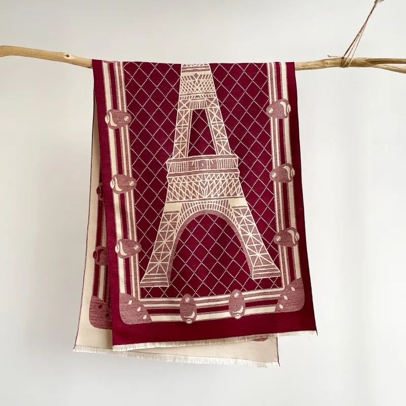 الفاخرة الشتاء الوجهين طباعة أوشحة كشميرية النساء عالية الجودة رشاقته التفاف شال السيدات الباشمينا وشاح حجم كبير 185*65 سنتيمتر