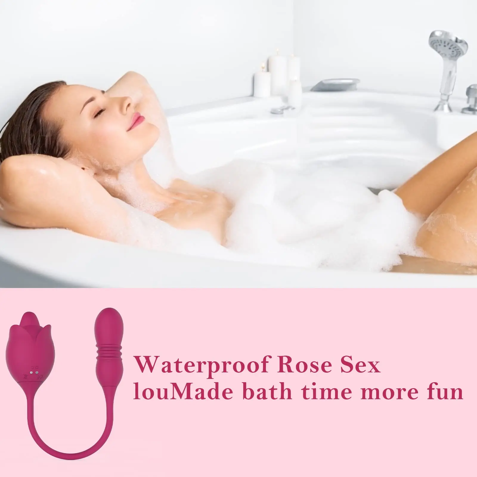 هزاز للنساء لعبة الجنس الوردي - 3 في 1 محفز الجنس الوردي البظر اللسان لعق الجة G بقعة دسار هزاز مع 9 طرق