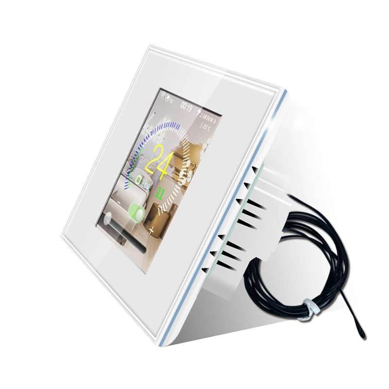 Temperature Controller Digital Display Intelligent Thermostat Switch Adjustable WiFi APP Voice Remote Control Timer Wall Switch