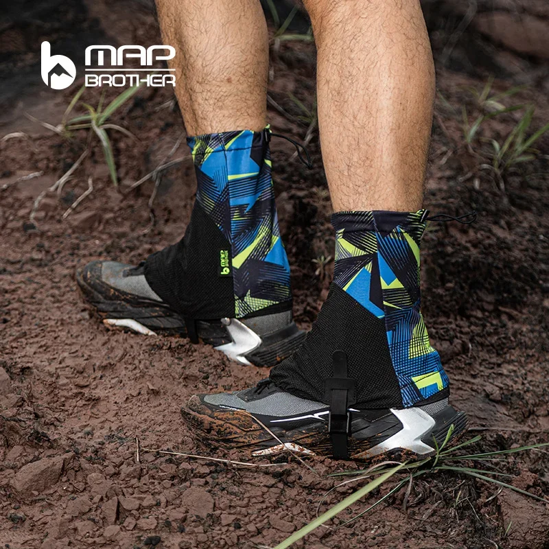 F1001 Outdoor Sports Unisex High Running Trail Gaiters Protective Sandproof Shoe Cover for Triathlon Marathon Hiking Reflective