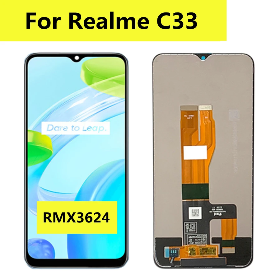 

6,5 "для OPPO Realme C33 RMX3624 ЖК-дисплей с сенсорным экраном для Realme C33 Замена ЖК-экрана