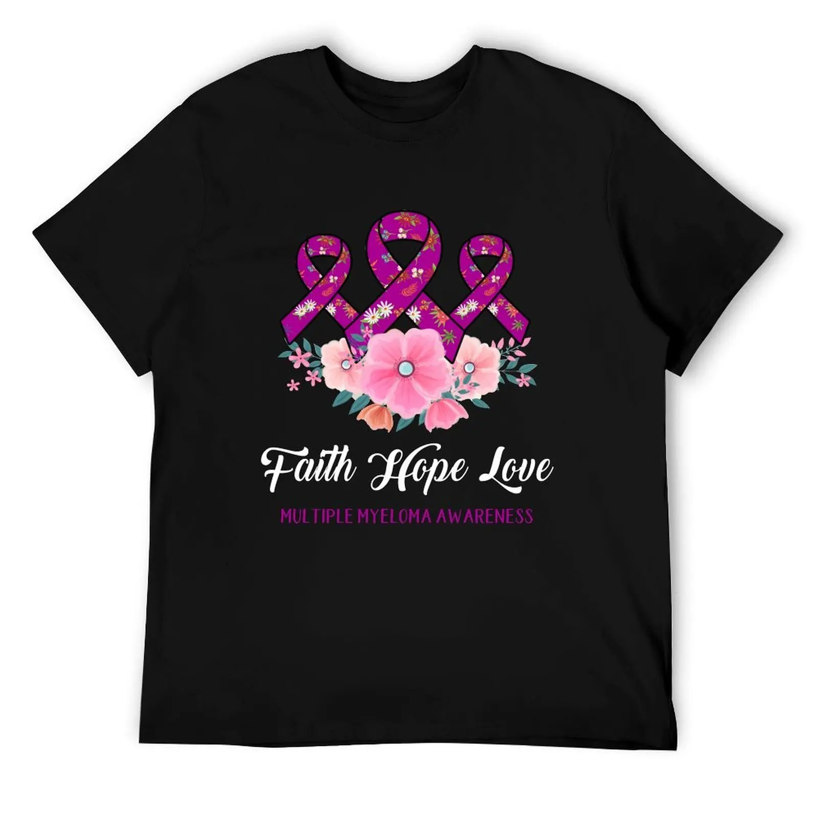 

Faith Hope Love Multiple Myeloma Awareness T-Shirt man t shirt designer t shirt for man T-Shirt