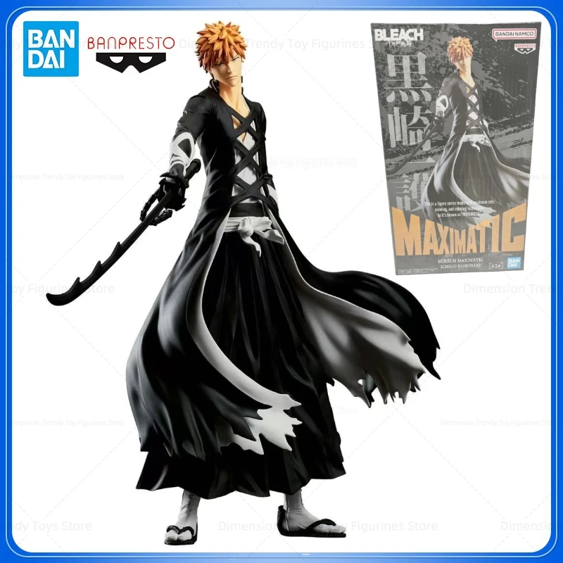 

Bandai In Stock BANPRESTO MAXIMATIC BLEACH Kurosaki Ichigo Toy Gift Model Animation Action Figure Collection DT
