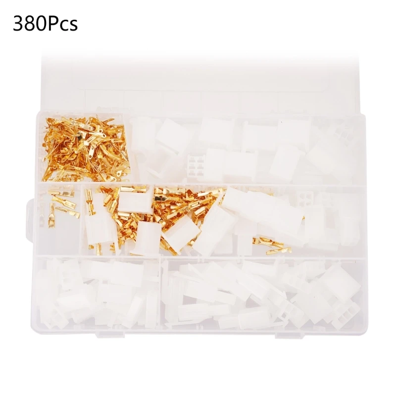 LXAF 380Pcs Automotive Electrical Wire Connectors 2 3 4 6Pin Plug Housing Pin Header Crimps Electrical Wire Terminals Connectors