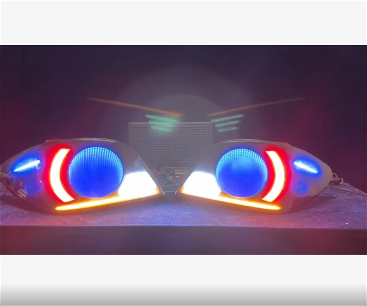 

Car led modified tail light assembly rear lamp 2pcs for Peugeot 307 brake Reverse lights turn signal