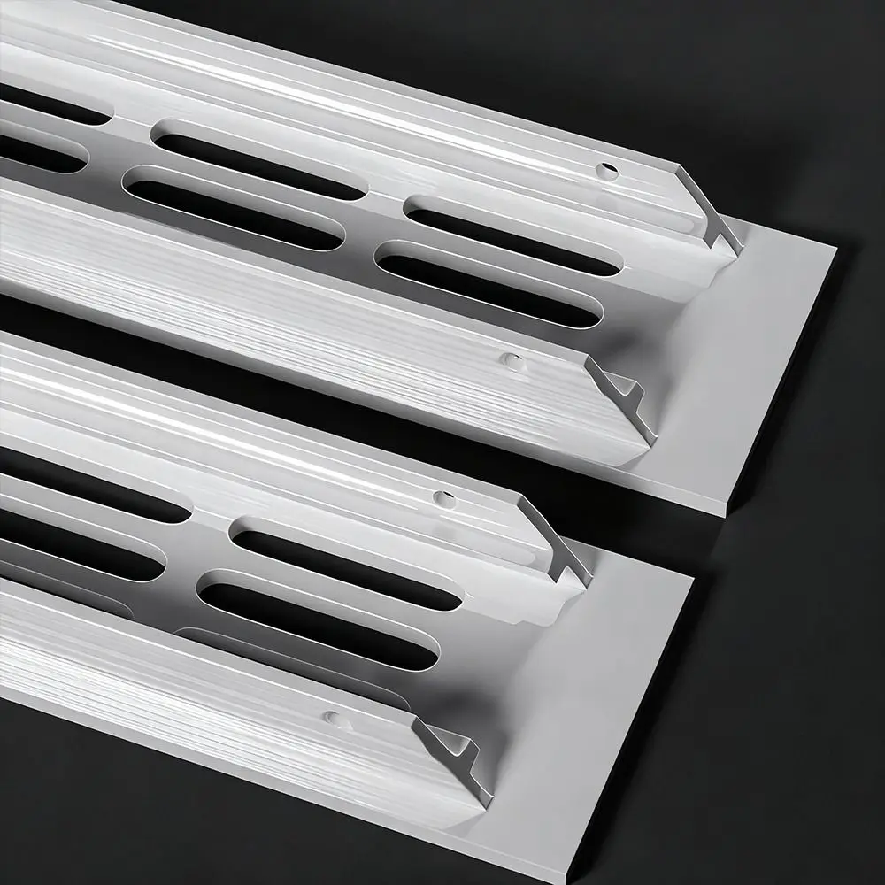 Aluminum Alloy Cabinet Breather Hole Cover Rectangle 30mm Wide Ventilator Grille Cover Breathable Mesh Ventilation Grille