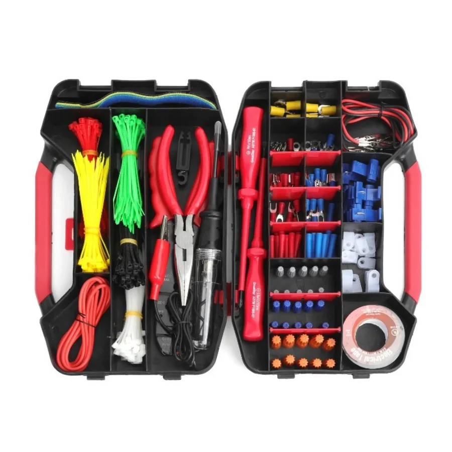 399-piece Automotive Electrical Repair Kit, Universal, In Rugged Plastic Housing