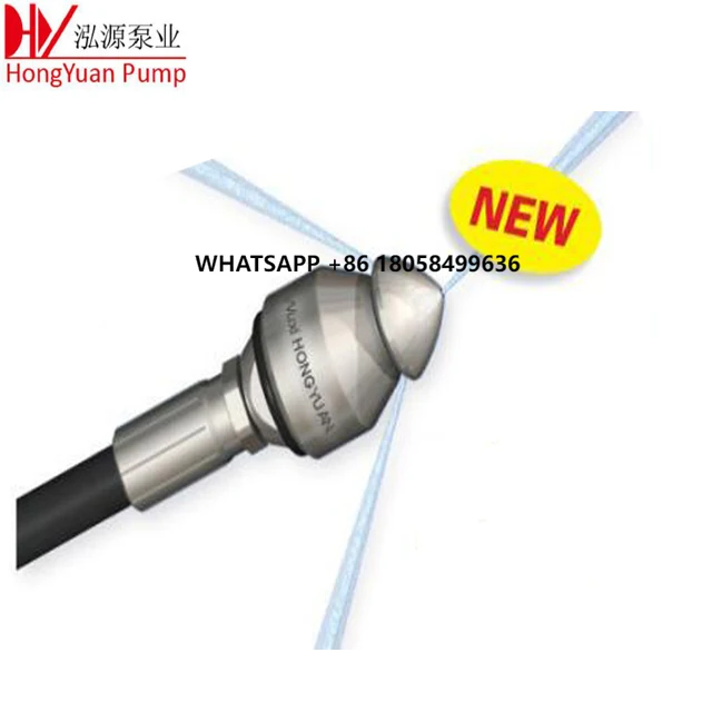 

High Pressure Water Jet Manhole Drain Pipe Sewer Cleaning Nozzle