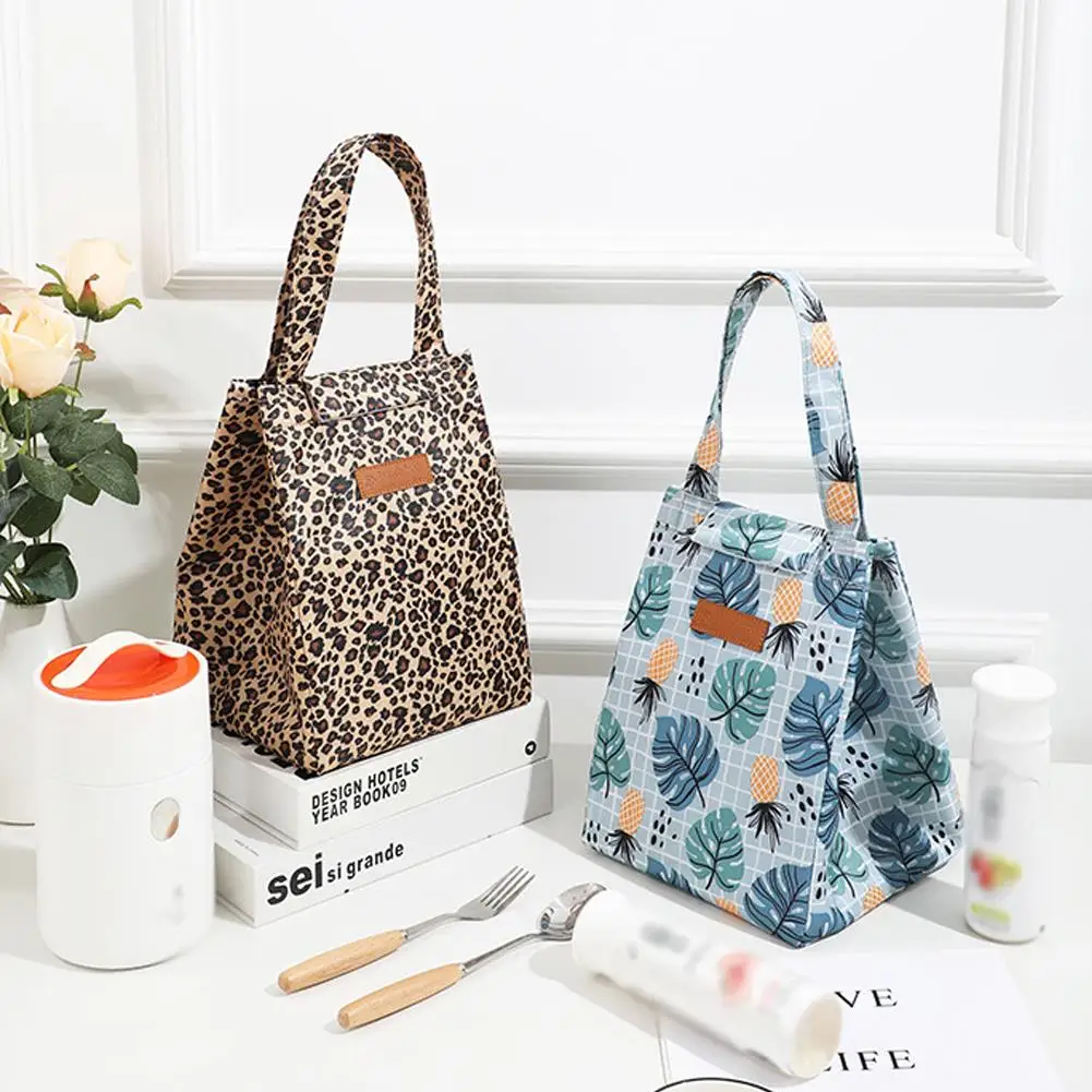 

Portable Thermal Lunch Bag Girls Food Box Durable Waterproof Office Cooler Lunch Box Food Insulated Case Camping Picnic Bag