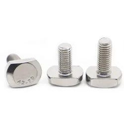 M5 M6 M8 M10 M12 GB37 Stainless Steel T Shape Punch Milling Machine Screw Threaded Rod Clamping Cap Bolt for T-Slot T-head bolts