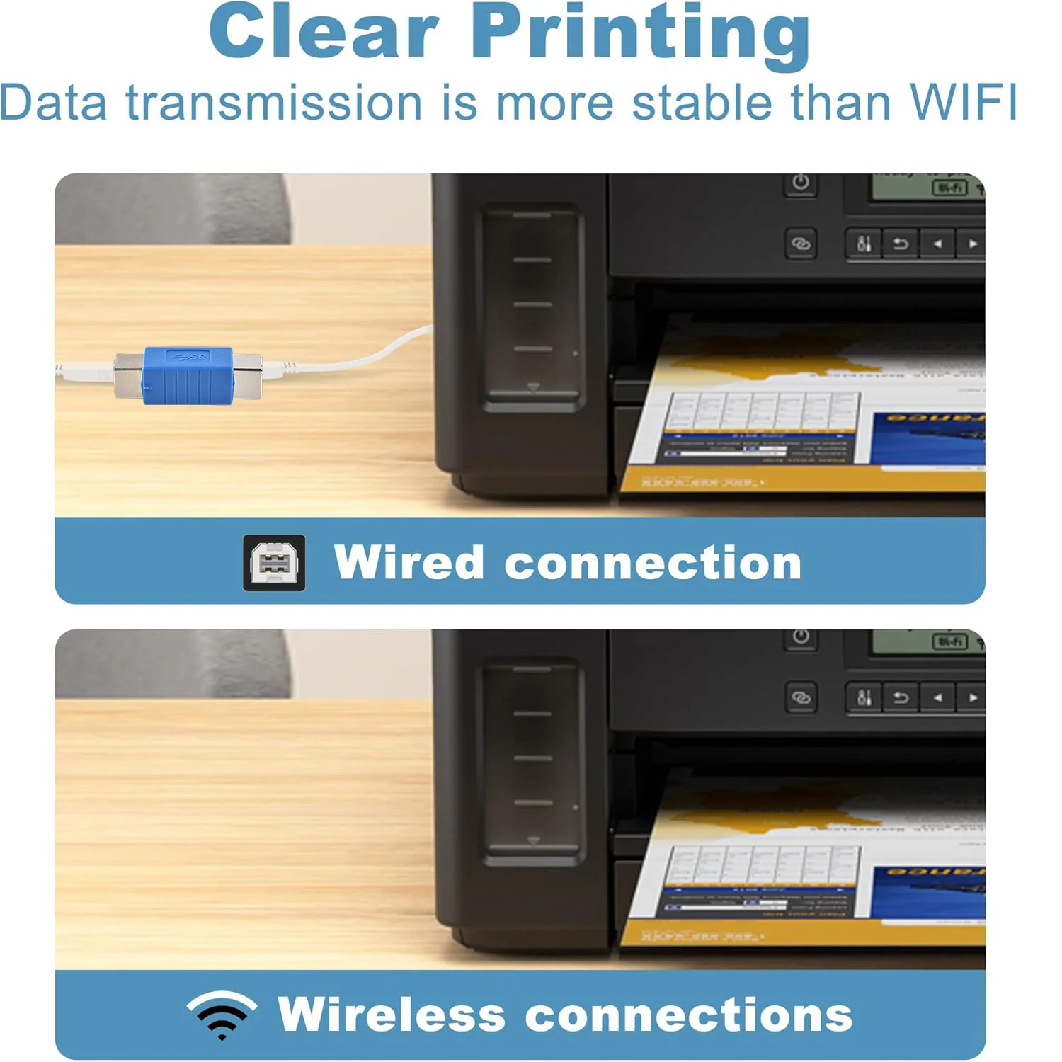 1pc USB 3,0 Typ B Buchse auf USB 3,0 B Buchse Koppler Daten Extender Stecker Konverter Adapter für drucker Scanner Kabel