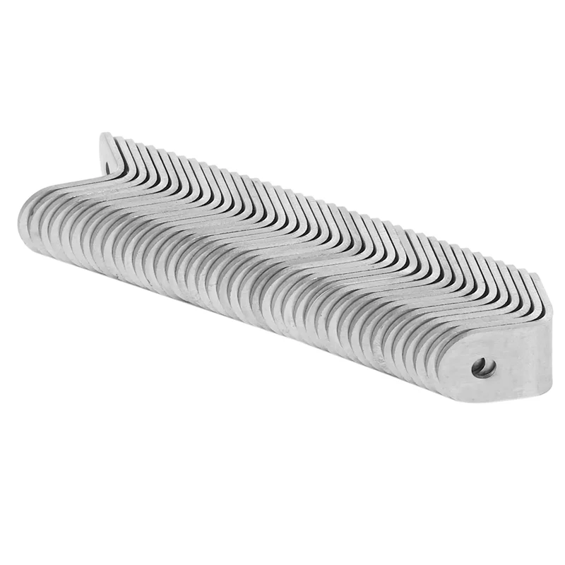 

ELEG-200PCS L Bracket Corner With 400PCS Screws, Corner Bracket, Angle Bracket Fastener For Wood Furniture Bedframe Cabinet
