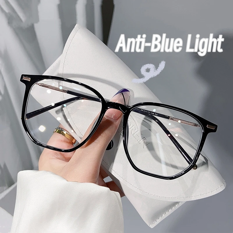 

Unisex Blue Light Blocking Square Frame Nearsighted Eyewear Fashion Design Myopia Glasses Anti-fatigue Short Sight Eyeglasses