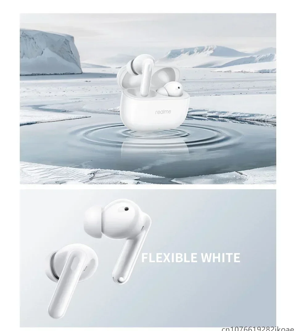 realme Buds T310-Kopfhörer, 46 dB, aktive Geräuschunterdrückung, kabellose HiFi-Kopfhörer, Bluetooth 5.4, Spiel-Musik-Headset, lange Standby-Zeit – Detail 19