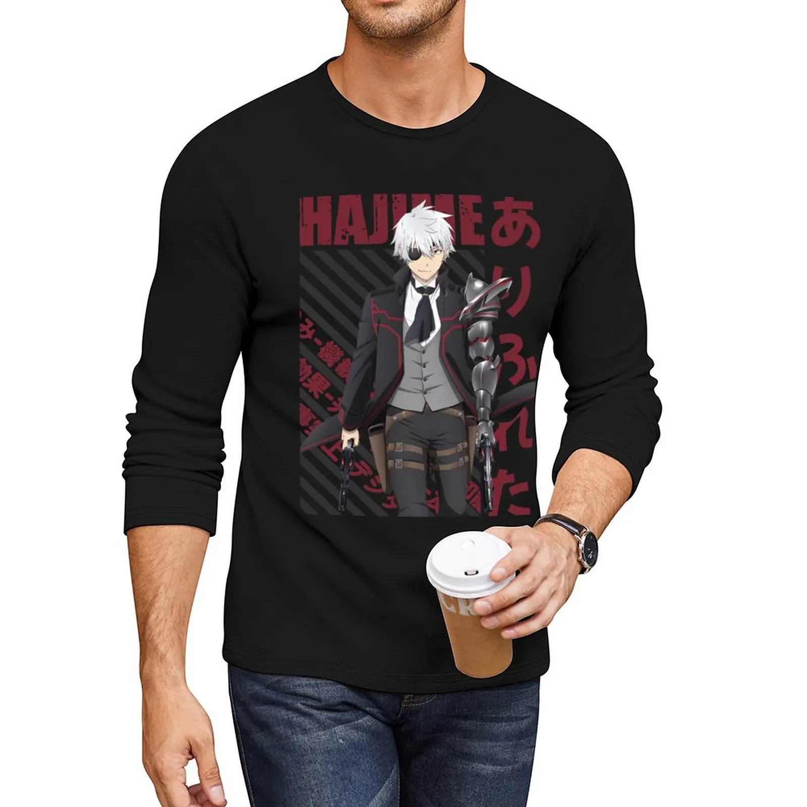 

Arifureta Shokugyou from Sekai Saikyou - Hajime Nagumo #02 Long T-Shirt cute clothes heavy weight t shirts for men