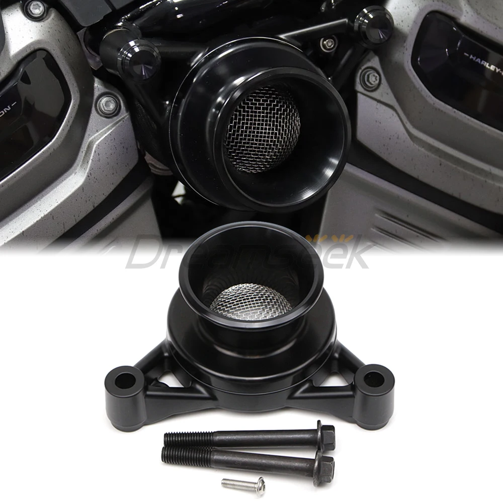 Motorcycle Air Cleaner Intake Filter Syetem for Harley Nightster 975 RH975 2022 2023 Mesh Guard Cover Kits Black CNC Aluminum