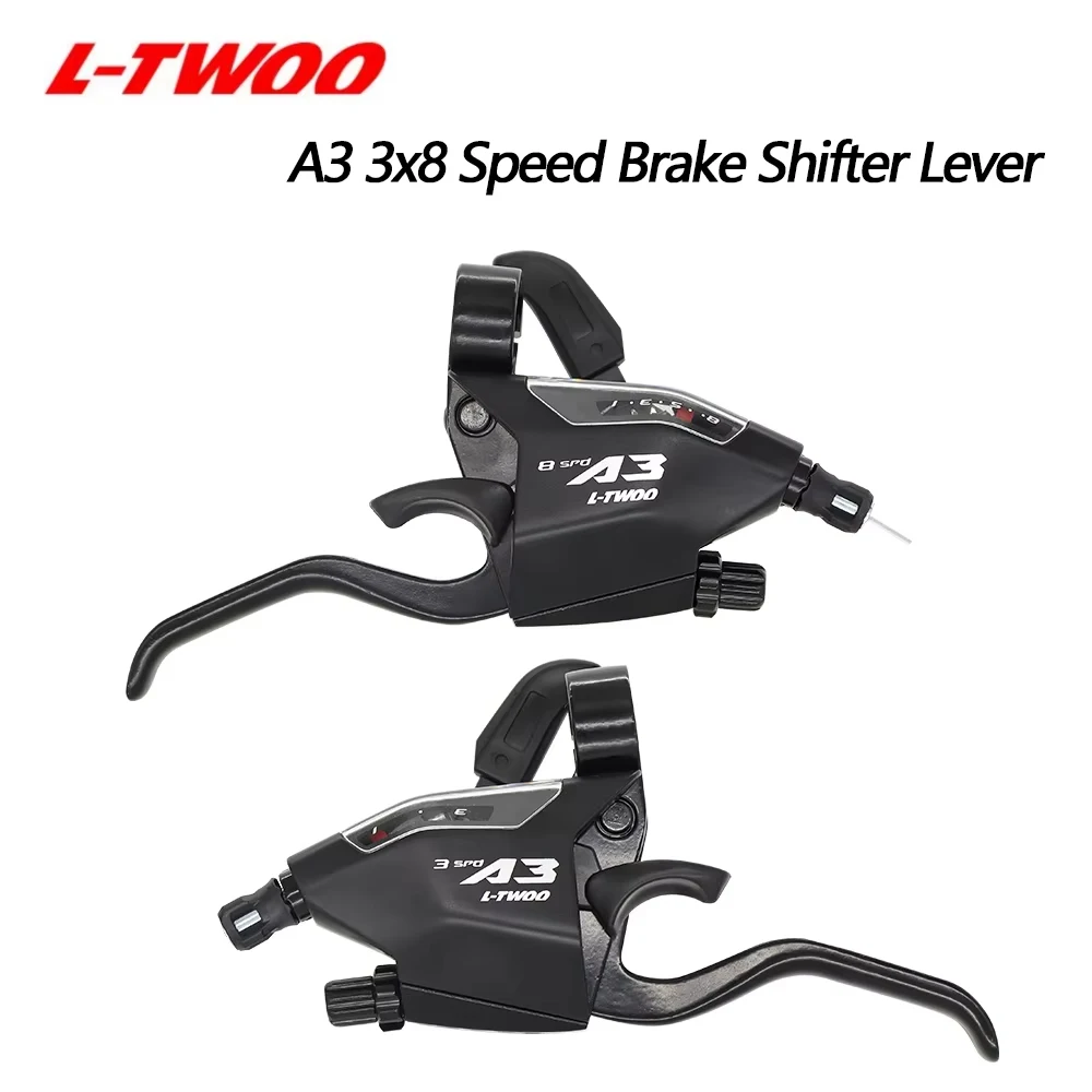 

LTWOO A3 3X8 Speed 24S Тормозной набор для горного велосипеда, алюминиевый сплав, левый и правый рычаг переключения передач, совместимый SHIMANO