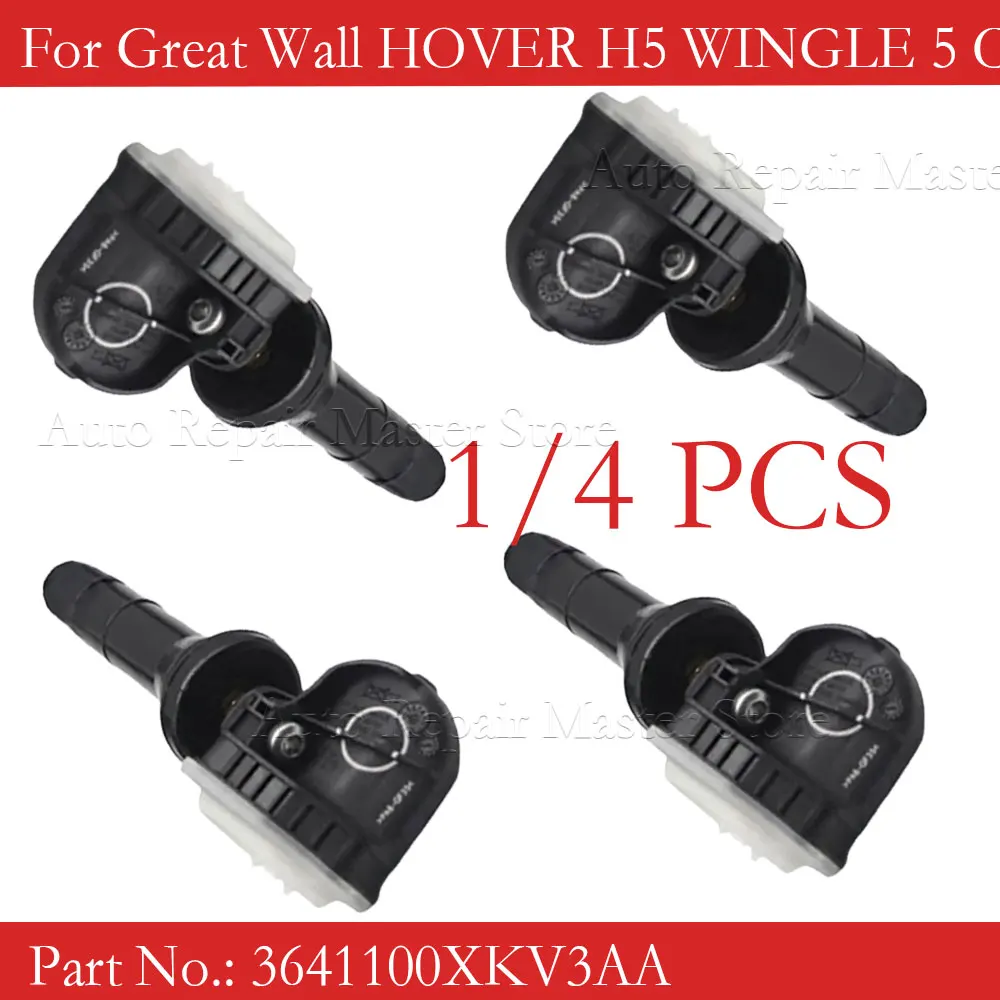 1/4PCS 3641100XKV3AA Car TPMS Tire Pressure  Sensor For Great Wall HOVER H5 WINGLE 5 C30 Tank 330 300 500 Haval XY H5 433MHz