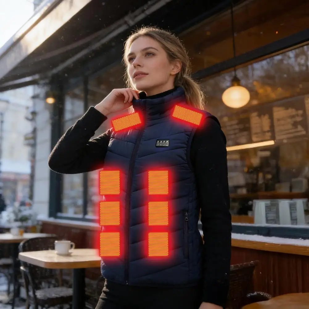 

Winter Working 23 Areas Heated Vest Women Men USB Electric Heating Jacket Thermal Waistcoat Winter Hunting Outdoor Vest