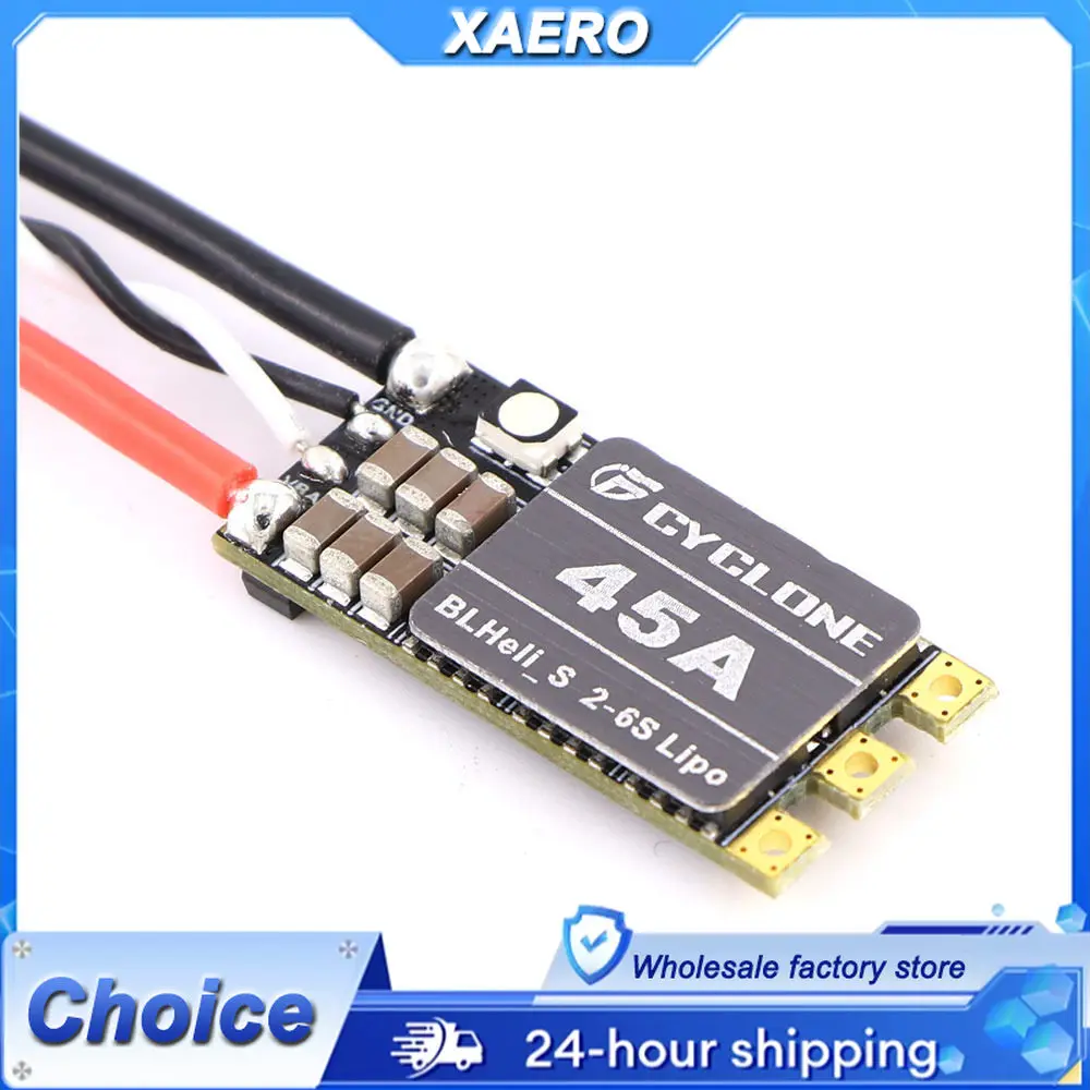 BLHeli-S 20A / 45A ESC 2-6S with LED Indicator - for Fixed Wing & FPV Drone, Reliable Brushless Motor Speed Controller