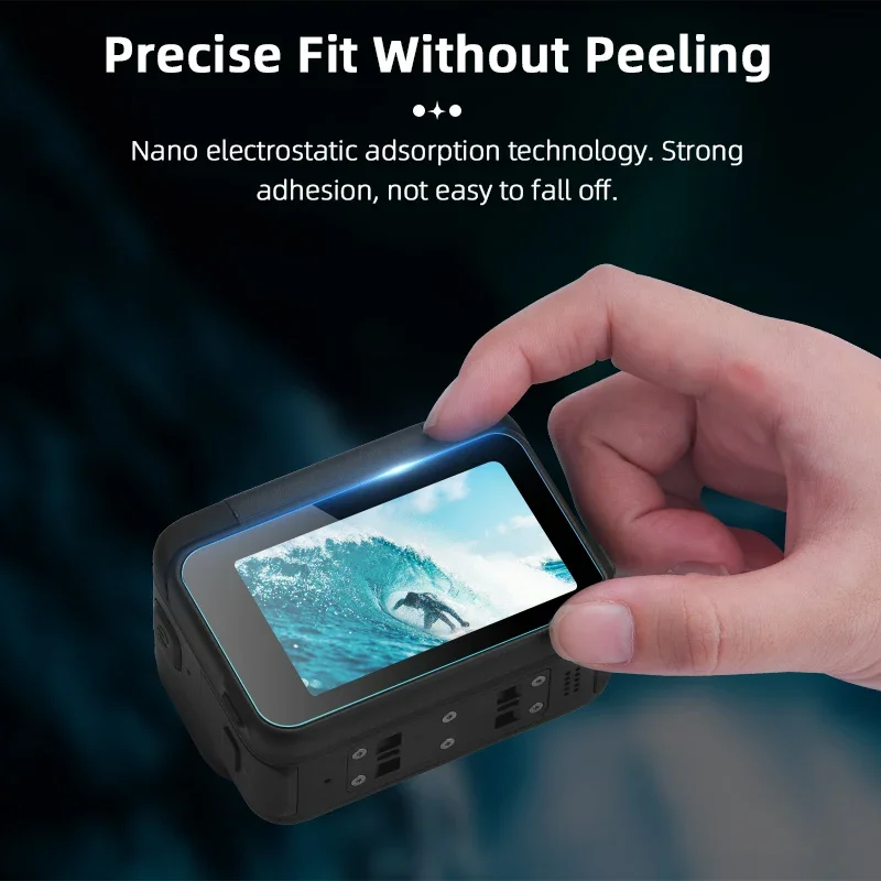 BRDRC Tempered Glass Film for Insta360 ACE PRO,Anti-Scratch Bubble Free Screen Protector Action Camera Accessories
