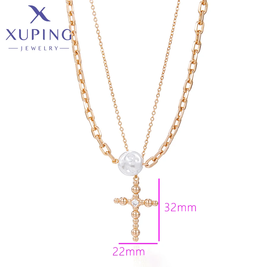 Xuping Jewelry New Arrival Fashion Gold Color Pendant Necklace for Women Ladies Men Party Wish Gifts X001206442