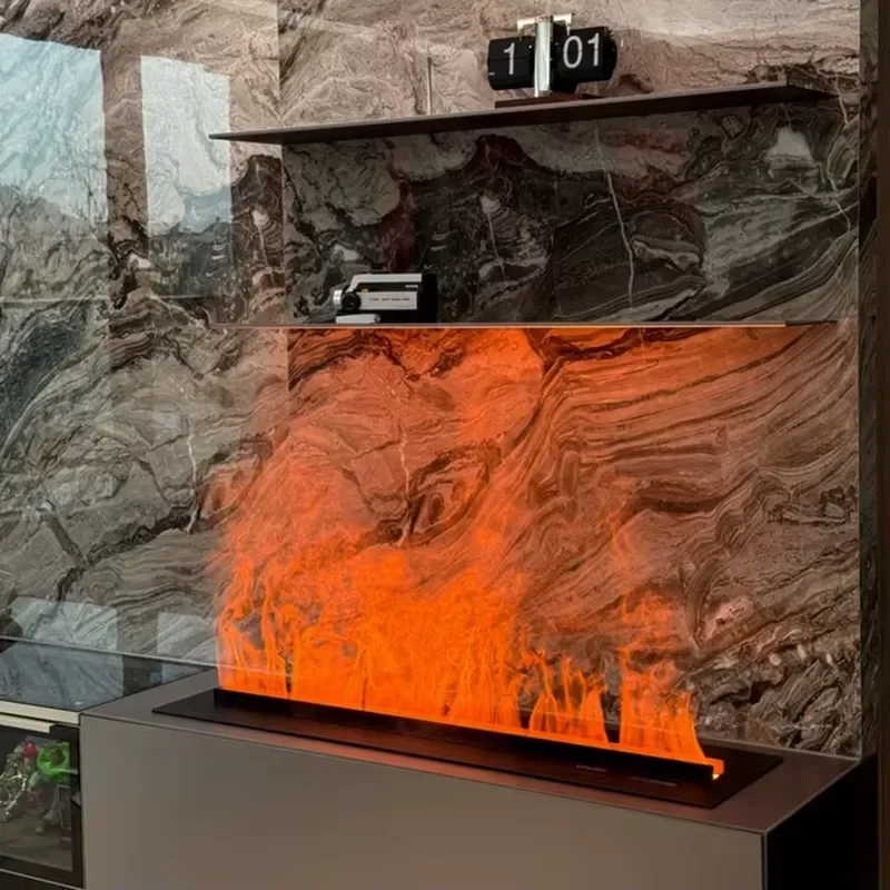For Modern Decorative Mist Steam Insert 3D Water Fireplace Electric Powered for or Hotel Use Factory Outlet