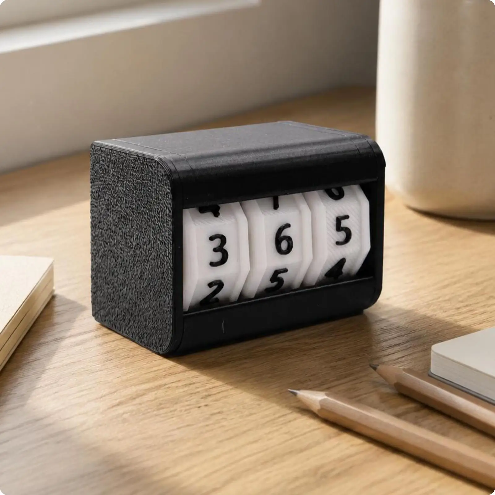 Study Planner Board Desktop Countdown Tracker Plastic Body Drum Window Desk Timer for Study Planning