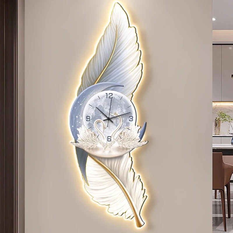 Minimalist Fashion Wall Clocks Restaurant Nordic Creative Aesthetic Wall Watch Luxury Art Mural Reloj Living Room Decoration