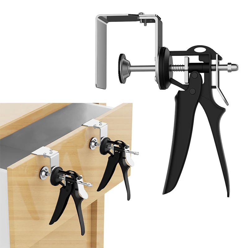 

Fast Press Drawer Clamp, Panel Adjustable Telescopic Woodworking Special Installation Panel Auxiliary Fixed Clamp Holder
