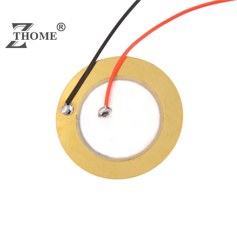 10PCS 27mm Sounder Sensor Trigger Drum Disc + wire copper Piezo Elements