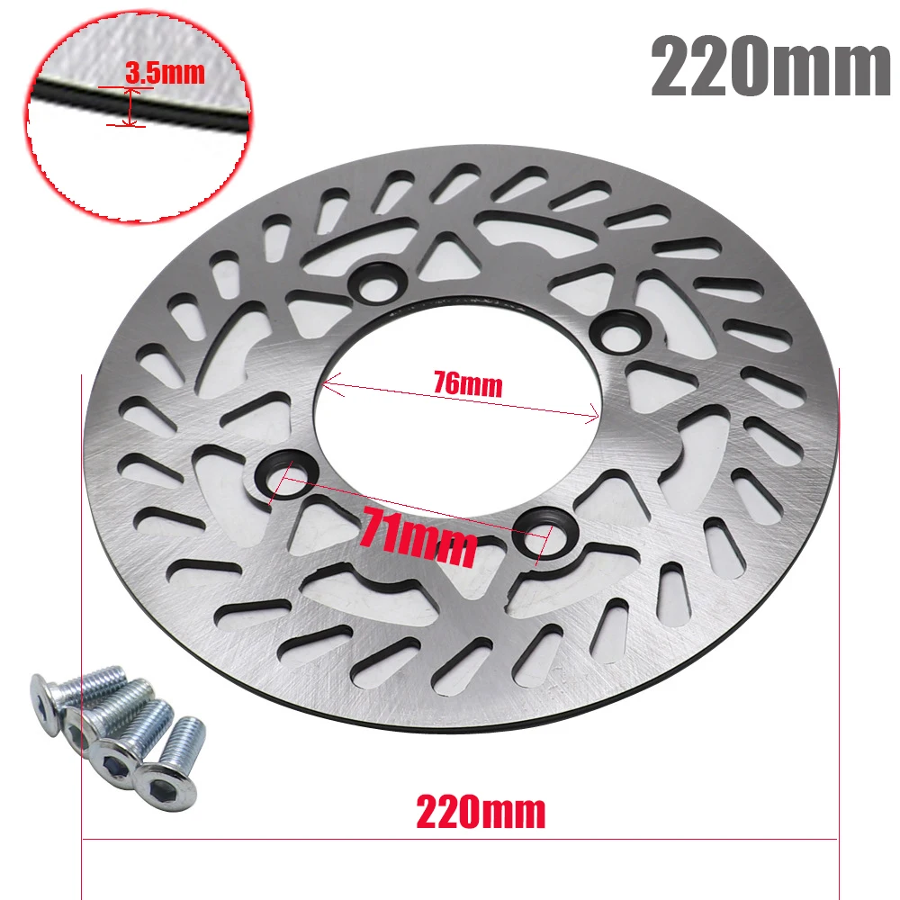 Dirtbike Disc Rotor 180mm 190mm 200mm 210mm 220mm Motorcycle PitBike Street Bike 4 Hole front Rear for Honda APOLLO BSE Dirtbike