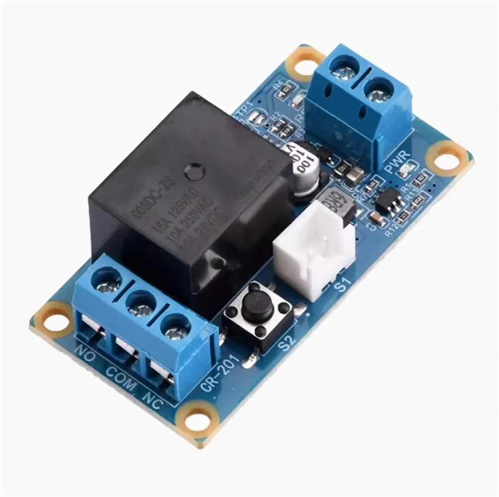 DC5-28V 1-channel single key bistable one key start stop self-locking relay module microcontroller controlled relay