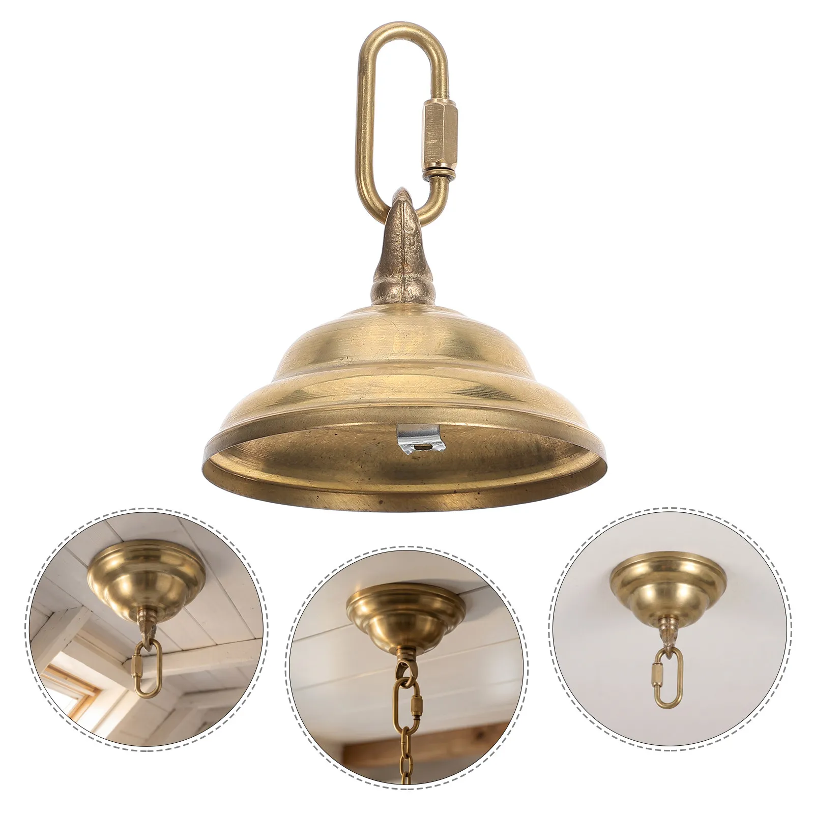 Ceiling Canopy Brass Heavy Duty 3.15 Inch Vintage Pendant Light Mount Chandelier Cover Plate DIY Swag Lamp Flower Basket