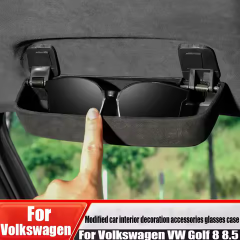 Modified car glasses case interior decoration supplies storage box accessories soft and comfortable For Volkswagen VW Golf 8 8.5