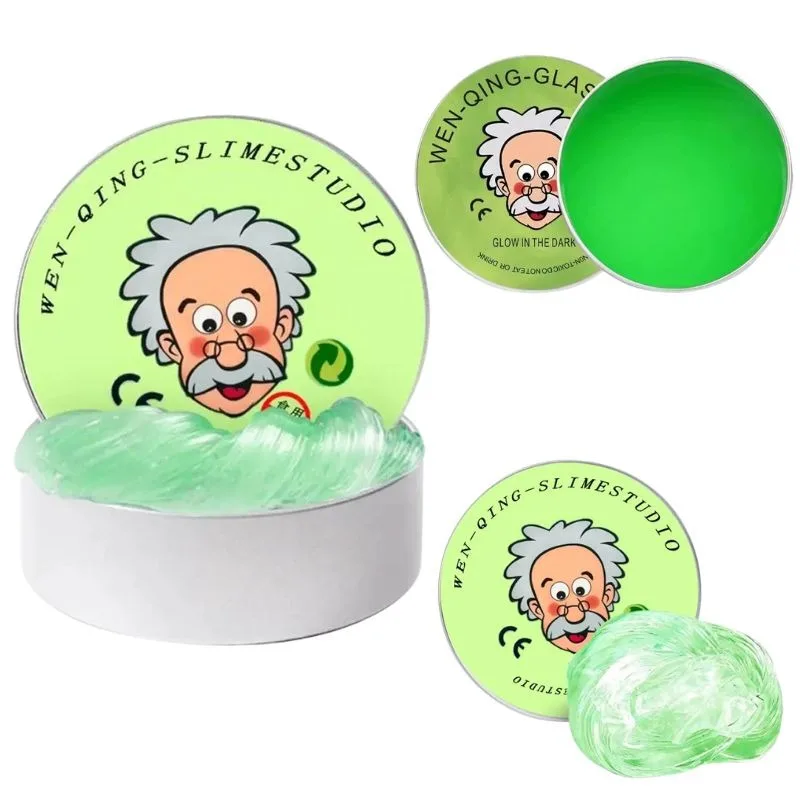 -Lab Putty Crystal Clear Glass (1 Pack) Beste Denkende Slimme Crazy Stress Putty met Tin, Sensory & Bouncing Speelgoed-