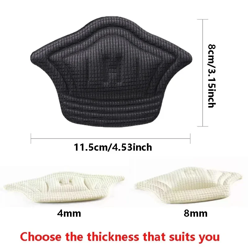 4/8pcs/Set Insoles for Shoes Patch Heel Pads for Shoes Adjustable Size Feet Pad Insole Adhesive Back Sticker Shoes Insert Insole