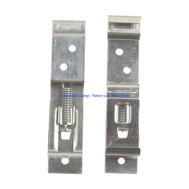 H7BD Rectangular License Plate Spring Loaded Stainless Bracket Truck Frame Holder Clamps Cover Trailer Number Plate Clips 2x